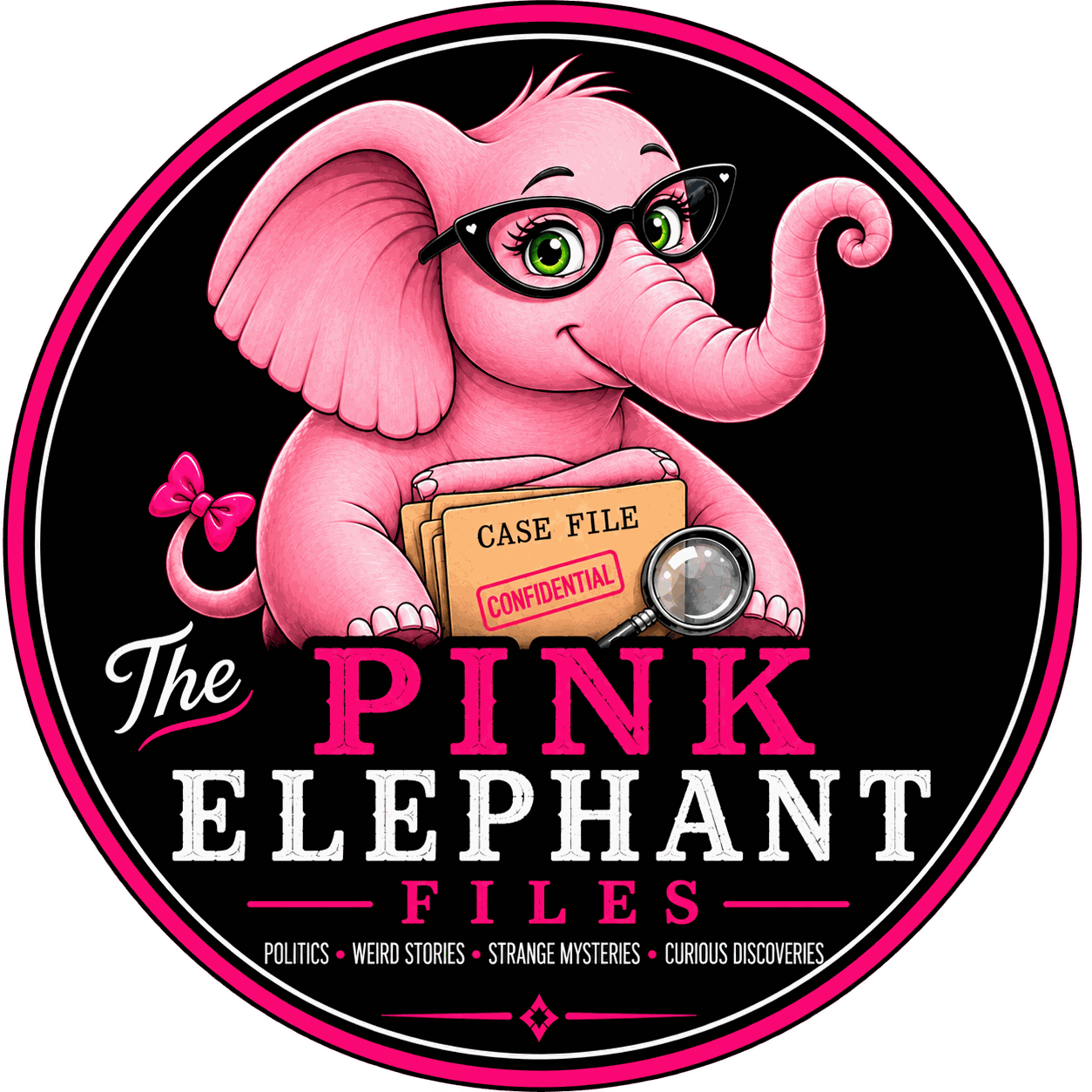 The Pink Elephant Files logo